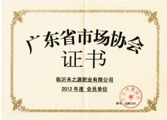 廣東省市場(chǎng)協(xié)會(huì)證書(shū)